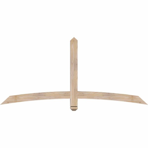 Ekena Millwork Bellingham Smooth Timber Gable Bracket, Douglas Fir, 72"W x 33"H x 3 1/2"D x 3 1/2"F, 11/12 Pitch GBW072X33X0404BEL00SDF - main